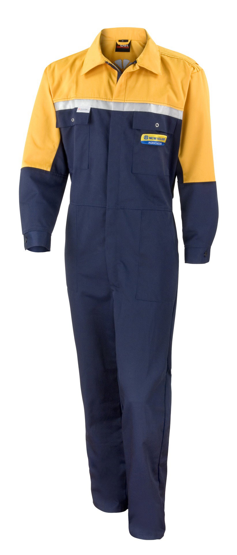 NEW HOLLAND オーバーオール・つなぎ ネイビー/イエロー New Holland