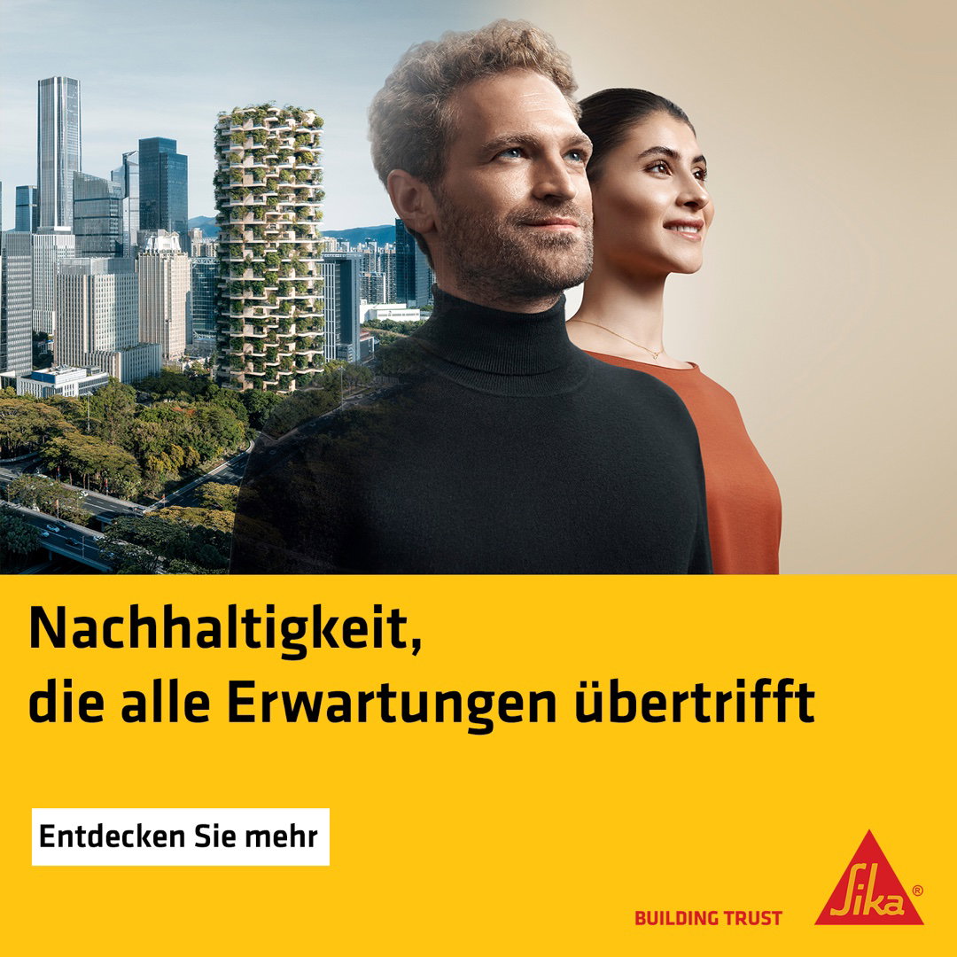 Sika: Nachhaltigkeit, die alle Erwartungen übertrifft. Entdecken Sie mehr.