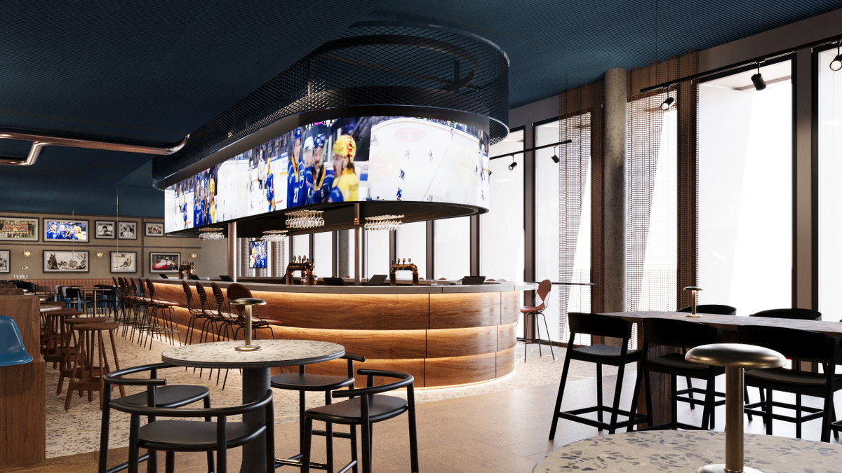 Die Bar der 67 Sportsbar mit Screens