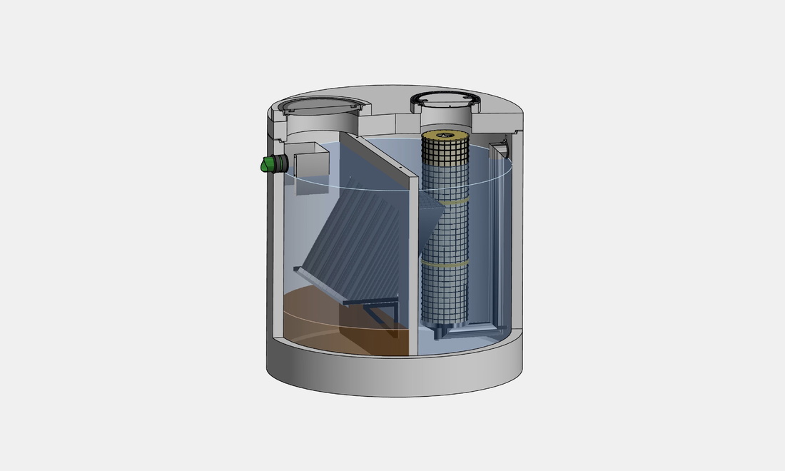 E-Mag Kombinations-Anlage zur Regenwasserbehandlung